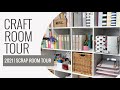 Craft Room / Scrap Room Tour 2021 | Orgnization Ideas