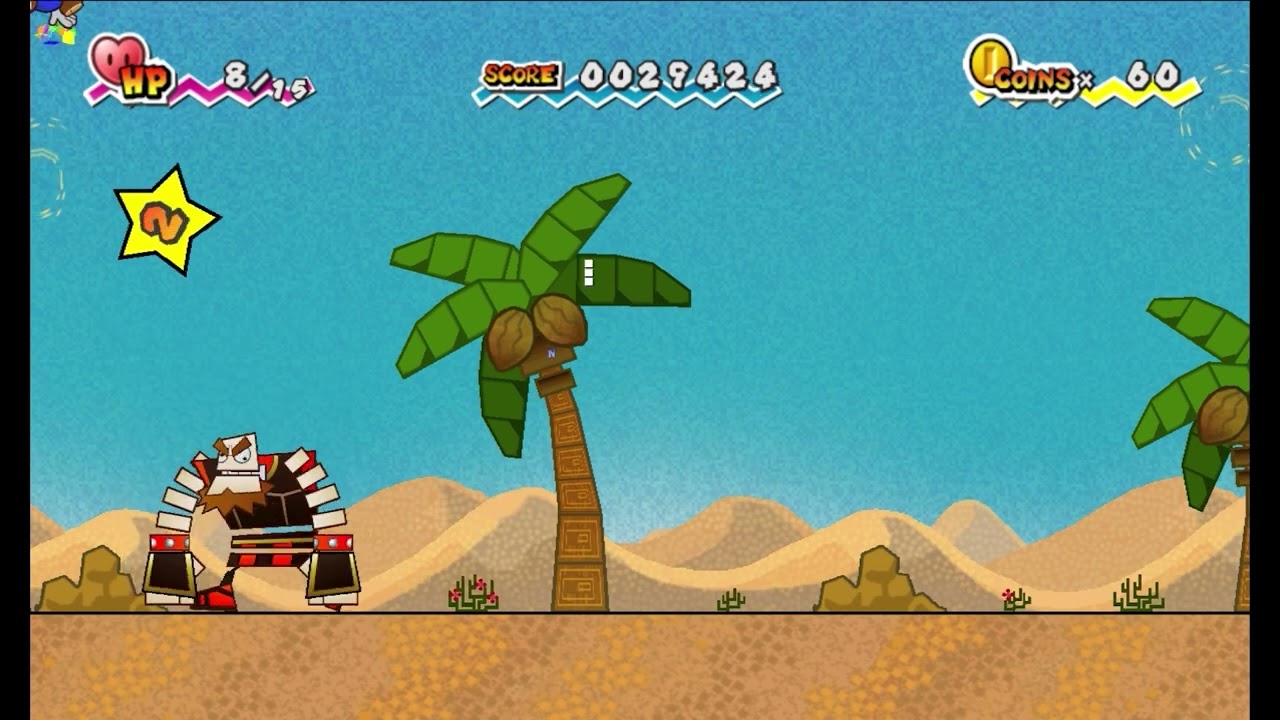 Super Paper Mario Fandub O'Chunks Fight Replaced Sound