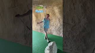 Hole 2 of our 18 hole mini golf match #golf #golfing #minigolf
