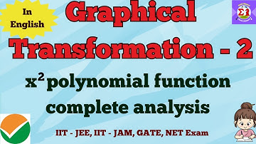 IIT - JEE 2025 | Graphical Transformation - 2 | x^2 polynomial function In English | Justin Edwin