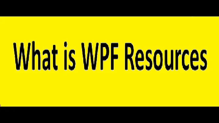 Resources in WPF | What is Resource| Static and Dynamic |x:Key |Window, Application| Mattemalla Tech