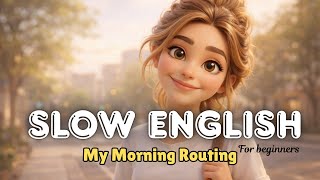 My Morning Routine | Easy & Slow  English Listening Practice for Beginners (A2)