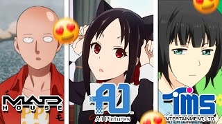 15 Anime Studios Best ANIME so far