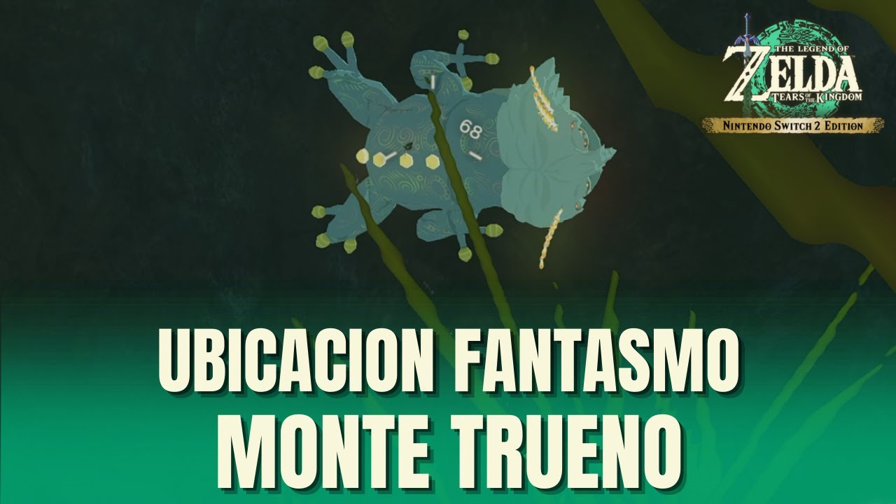UBICACION FANTASMO CUEVA DEL MONTE TRUENO | Zelda Tears of the Kingdom - Guia Español
