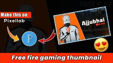 How to make free fire live stream thumbnail on andriod ( 2021) || Free fire thumbnail tutorial 🔥||