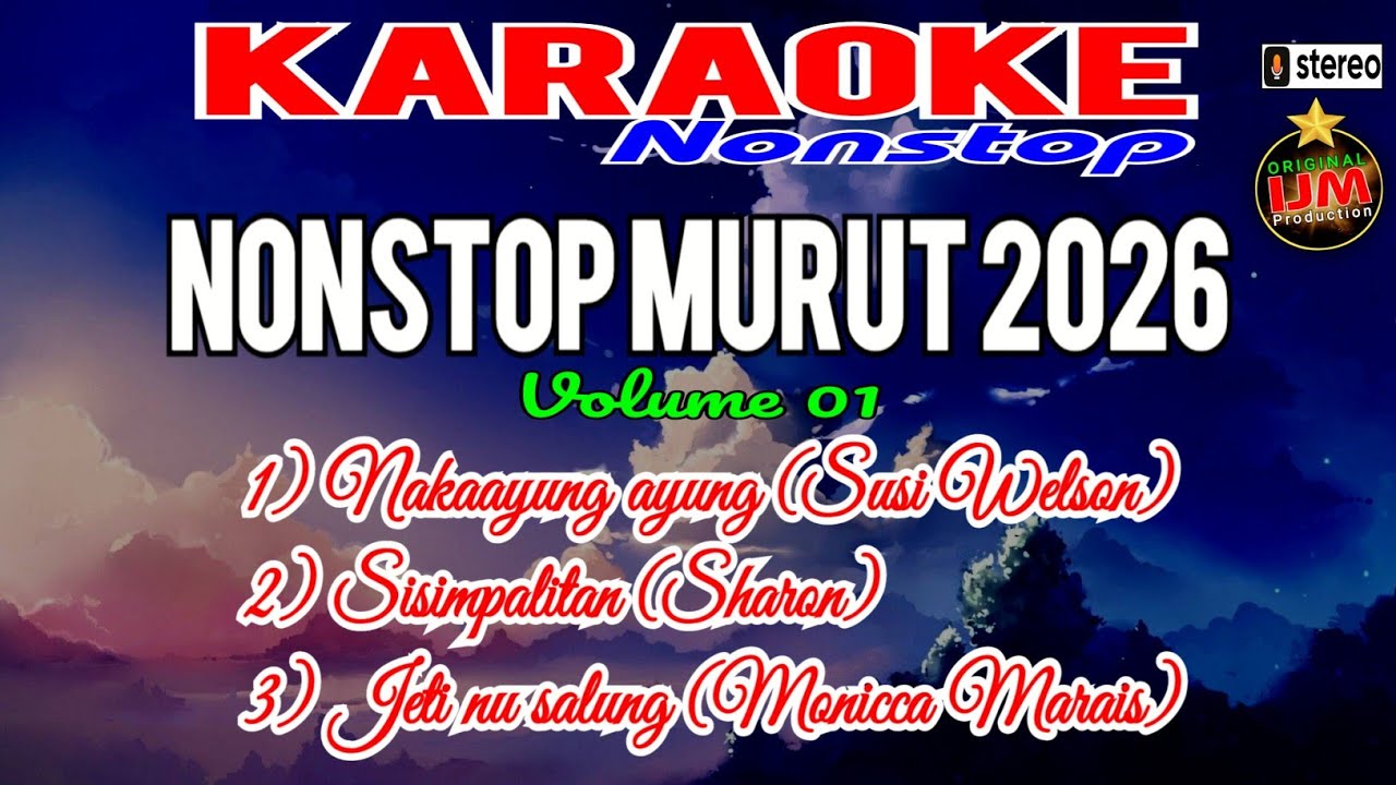 ⭐Karaoke nonstop murut vol 01 👉 1) Nakaayung ayung 2) Sisimpalitan 3) Jeti nu salung/Musik Manroy