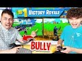 Little Brother DESTROYS School Bully in Fortnite 1v1