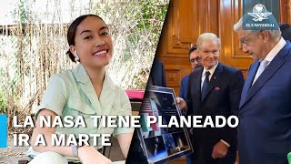 Plantean AMLO y la NASA que Katya Echazarreta, astronauta mexicana, regrese al espacio