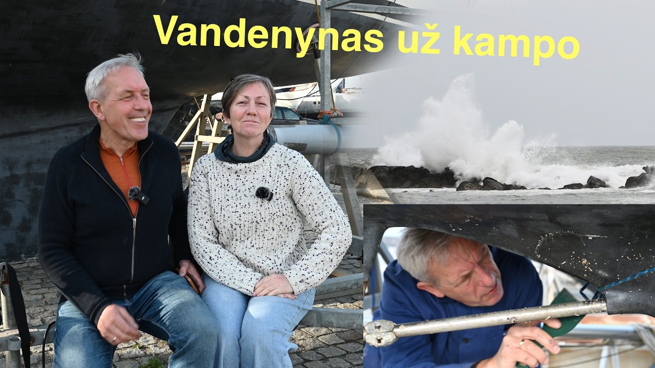 Ką žiemą veikiame laive Portugalijoje? Sraigtas, variklis, dugnas... Darbai dauginasi.