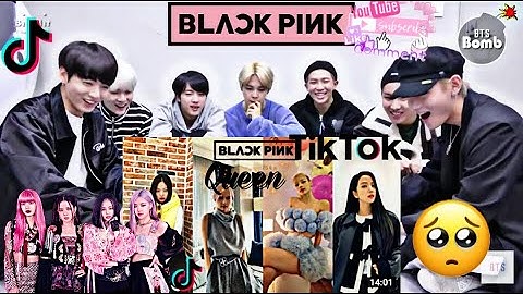 BTS Reaction to Blackpink TikTok Compilation[ep-1] #armyblinkmade