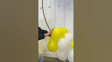 How To Add A Stunning Balloon Arch To Your Round Stand Easy Event Decoration Tutorial 
