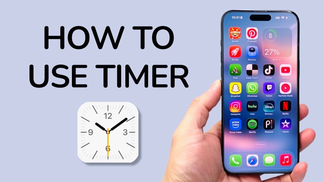 How To Use Timer On iPhone - YouTube