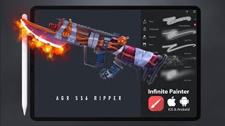 Infinite Painter Speed Art #3 | Drawing AGR 556 Ripper Infinite Painter Speed Art #3 | Drawing AGR 556 Ripper