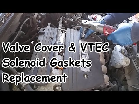 Acura / Honda Accord I4 Valve Cover & VTEC Solenoid Gasket Replacement - 2.4L I4