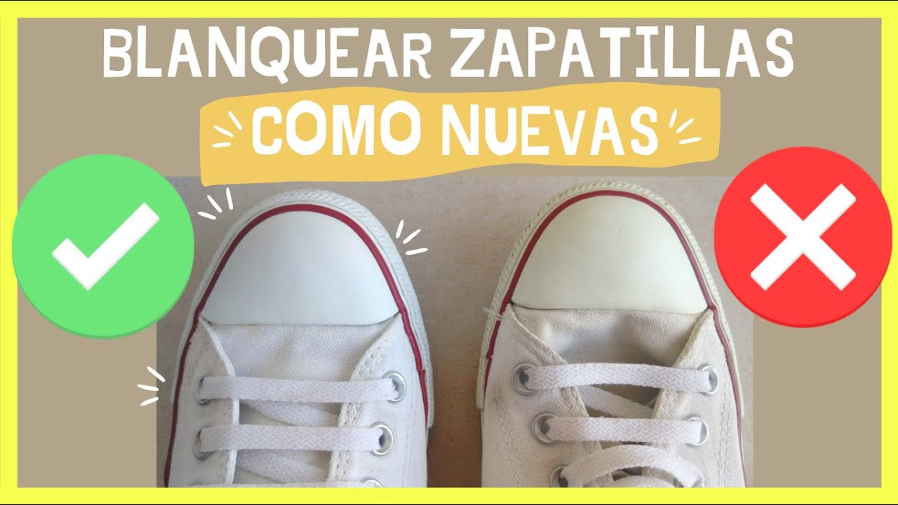 BLANQUEAR ZAPATILLAS de TELA?