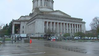 Raw video: National Guard, Washington State Patrol troopers at state Capitol in Olympia