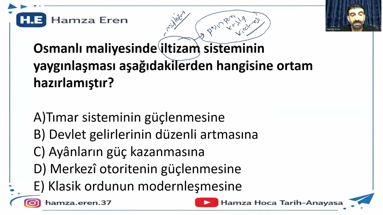 2026 KPSS-AGS TARİH DENEME SORU ÇÖZÜMÜ- SINAV PROVASI- Hamza EREN #kpss #kpssönlisans #ags #ekpss