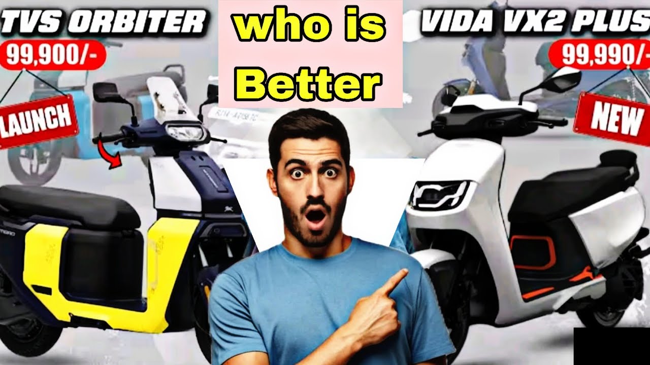 Vida VX2 plus vs tvs orbiter electric scooter 🔥who is better | same price| new launch | best scooter