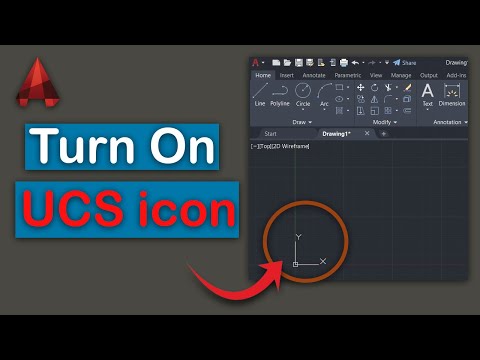 How to turn on UCS icon in AutoCAD