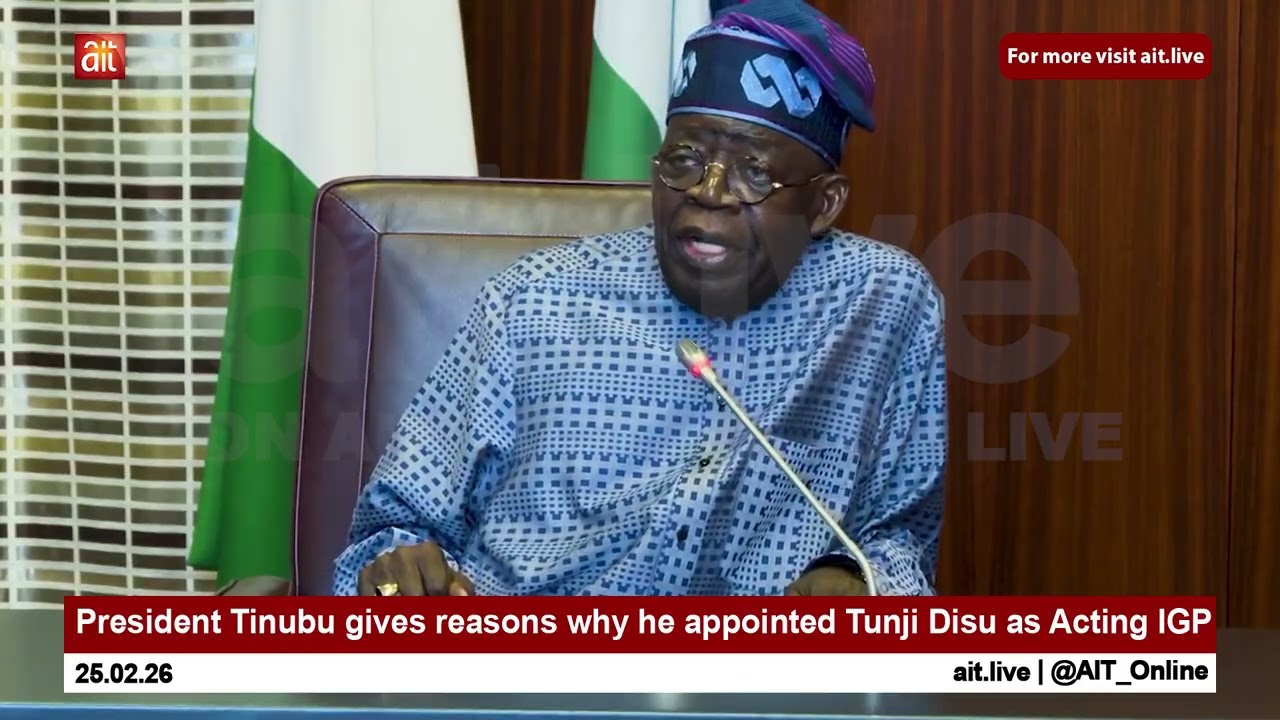 President Tinubu gives reasons why he appointed Tunji Disu as Acting IGP