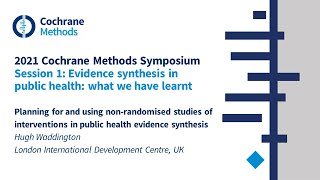 Planning for and using non-randomised studies of interventions in public health evidence synthesis