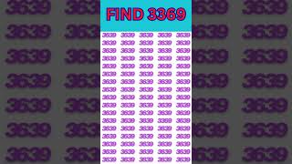 Find 3369-EP#284 #mathpuzzle #brainteaser #iqtest #mathstrics #pahelian #reasoning