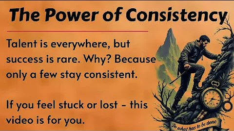 Be Consistent, Change Your Life || Improve Your English Fluency ✅ || English Listening Practice ✅