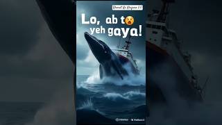 "Blue Whale Ka Ship Par Attack! सच्चाई या अफवाह? 😱" #shorts @discoveryplusIndia #saveanimals