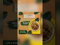 Biryani Poster Design Process 🔥 | Food Graphic Design | #Canva #Tutorial #shorts