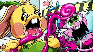 [Animation] Delicious Poppy Playtime COMPLETE EDITON |💖🖤 PINK vs BLACK Food Challenge | SLIME CAT