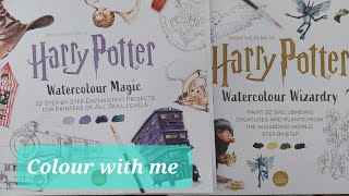 Full flip through & demo Harry Potter Watercolour booksWater colour Magic & Watercolour Wizardry