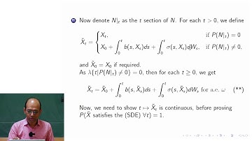 Stochastic differential equations: Existence part 2