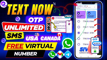 Free USA Number for WhatsApp & Telegram Verification (TextNow Method 2025) | Fake Whatsapp