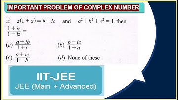 If z(1+a)=b+ic and a2+b2+c2=1, then [(1+iz)/(1−iz)=.....  Explained Step-by-Step
