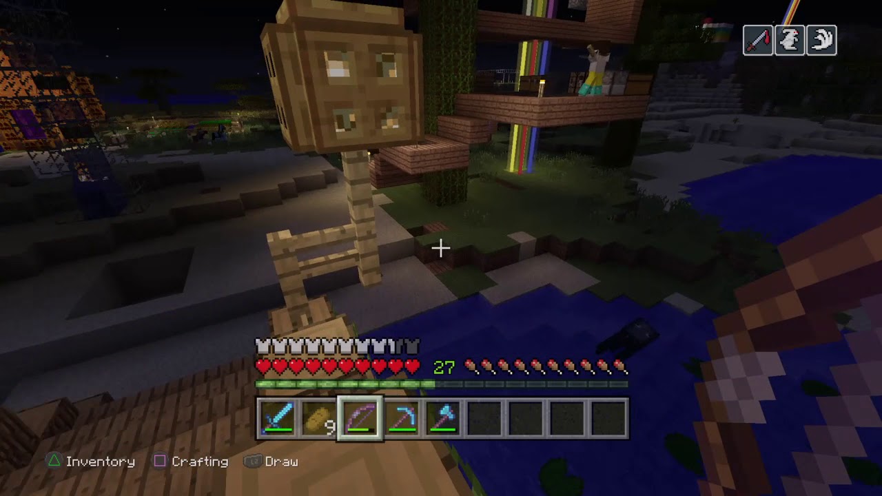 Minecraft: fighting mobs - YouTube