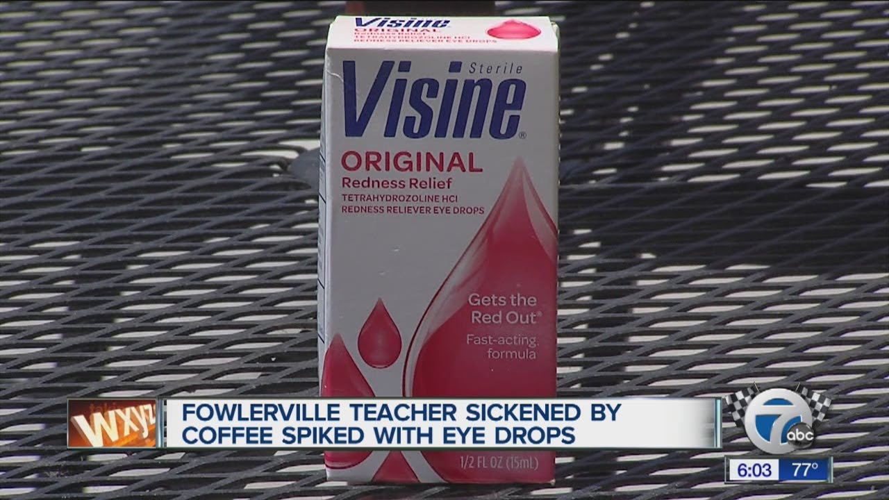 Fowlerville teacher sickened by coffee spiked with eye drops YouTube