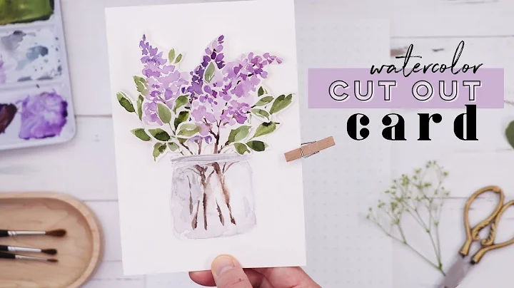 How To Paint Loose Lilacs | Simple Watercolor Card