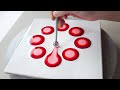 (841) Poinsettia painting ideas | Fluid Acrylic | Easy painting for beginners | Designer Gemma77