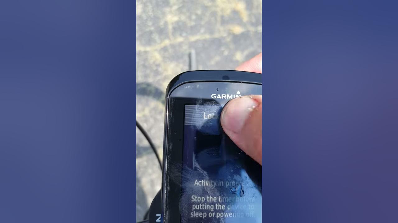 Garmin Edge 1000 Touchscreen Locks - Youtube