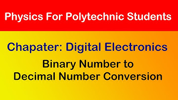 Binary Number to Decimal Number Conversion I Digital Electronics I Physics # Polytechnic