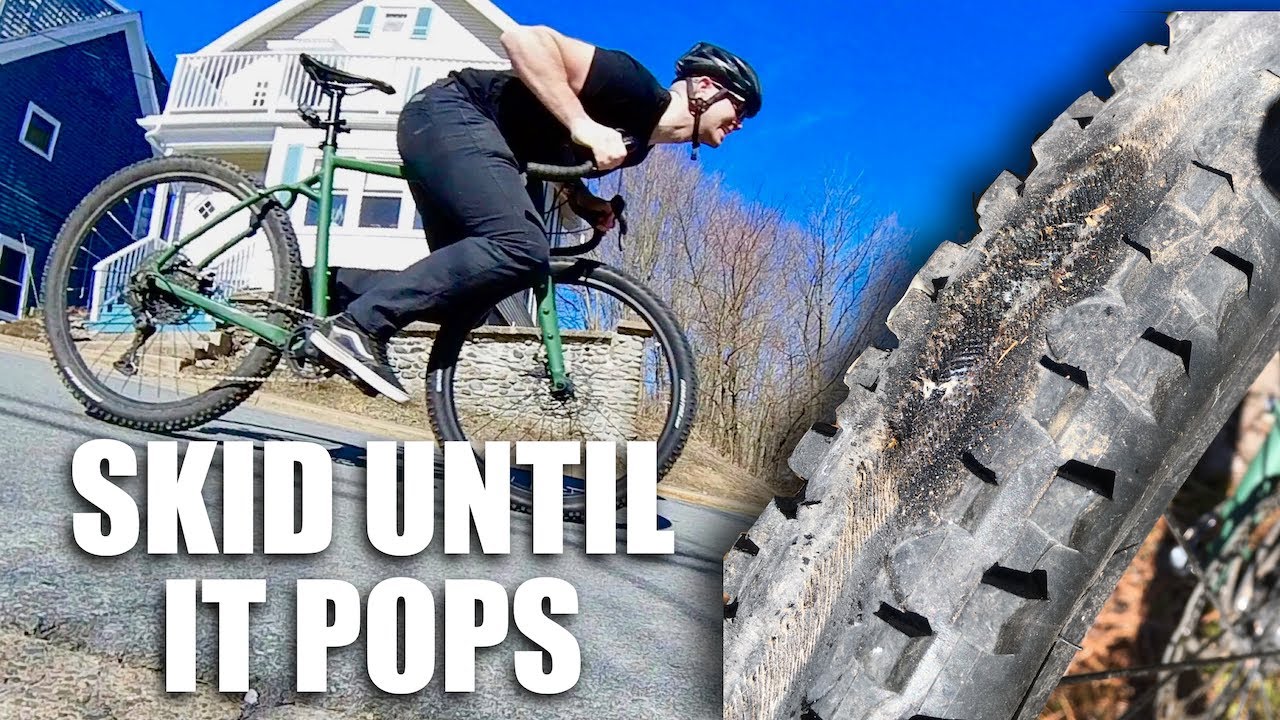 How Many Skids to POP💨 a Gravel Bike Tire? YouTube