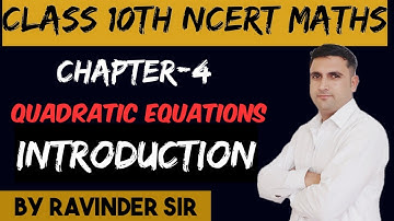 Quadratic Equations Introduction Ex.4.1 Q1