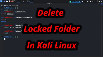 Delete Locked Folder in Kali Linux | Unable To Delete Locked Folder | Kali Linux | Mr Cyber Boy