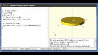 Micro-tutorial OpenScad 4: Taladros (4/14)