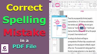 How to correct spelling mistake in a PDF File in Foxit PhantomPDF