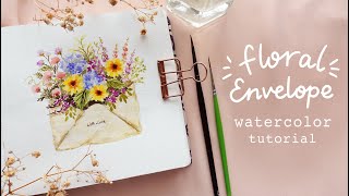 Valentine's Day Floral Envelope: Watercolor Tutorial