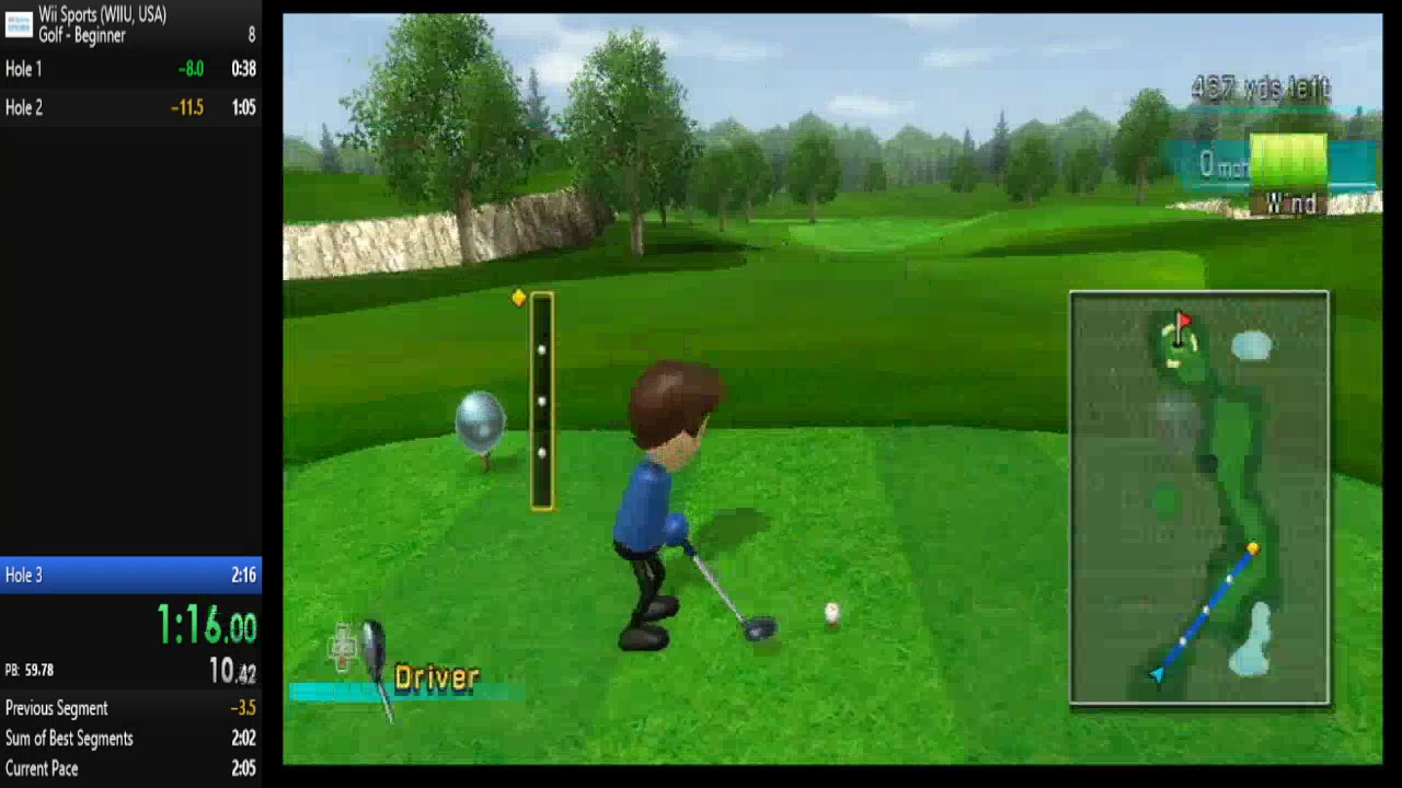 wii sports golf miss sound