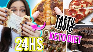 24 HORAS COCINANDO solo RECETAS de TASTY DIETA CETOGENICA ¿SALDRÁN BIEN? | Caro Trippar