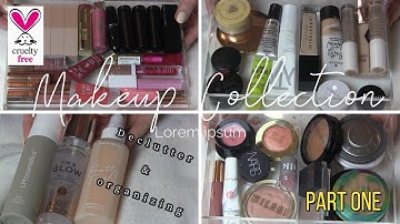 Makeup inventory, declutter & organizing 2023 | Part 1