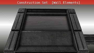 Modular Sci Fi-Set Wip 118  [Blender 2.75a] - Wall elements